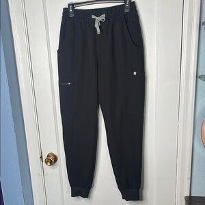 Figs Black Small Pants Joggers Scrubs Ladies S Cargo Pockets Comfort Nurse Cna